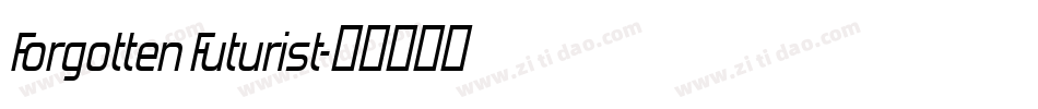 Forgotten Futurist字体转换